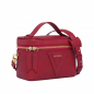 Preview: Shoulder bag made of wine red calfskin leather